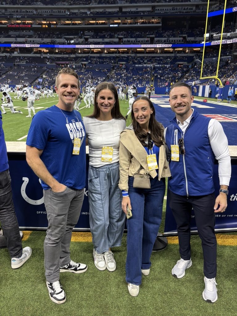 On the field