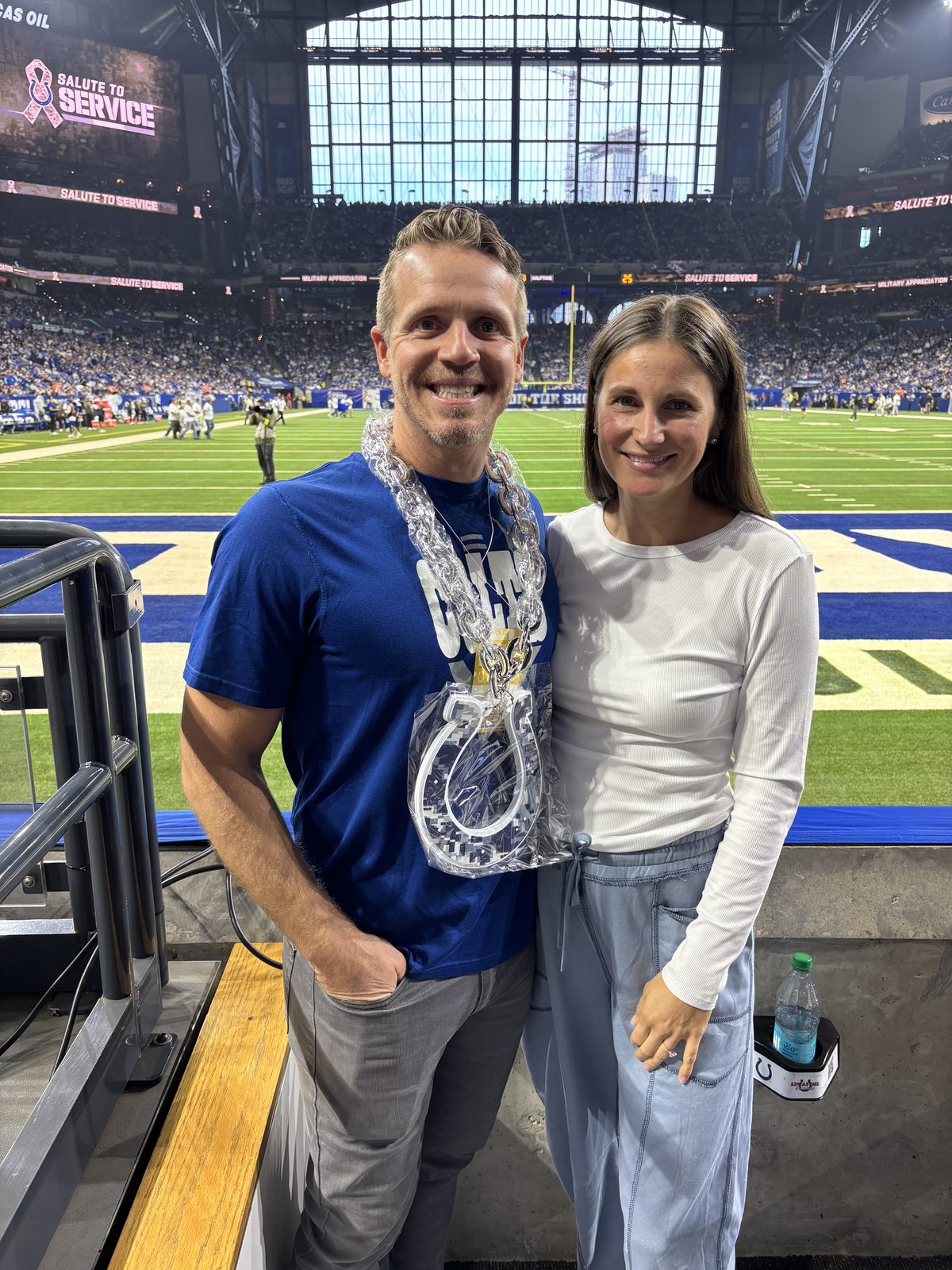Kyle and Andrea at the game