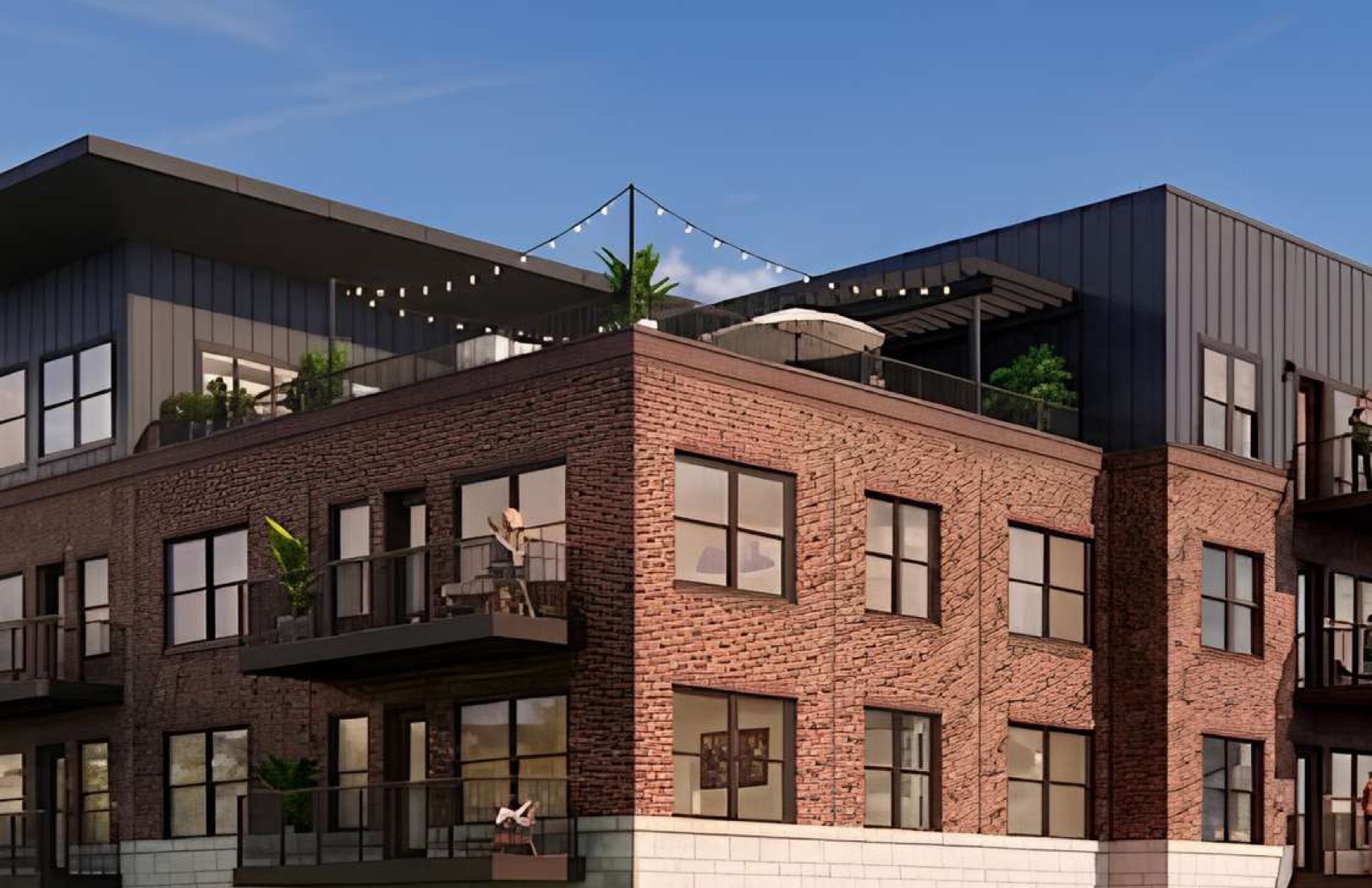 The Republic rooftop terrace rendering