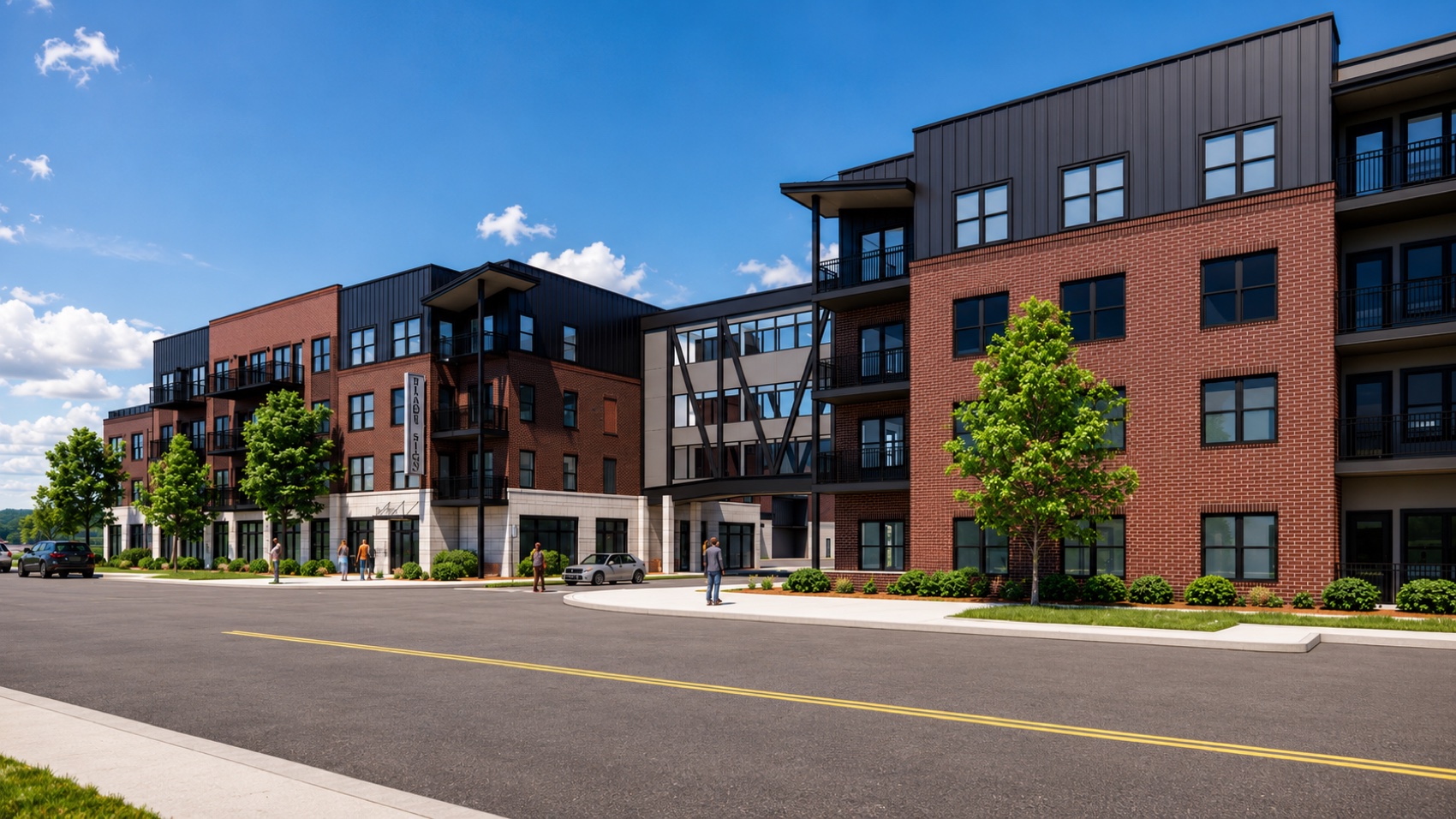 The Republic street level and ground-floor retail rendering